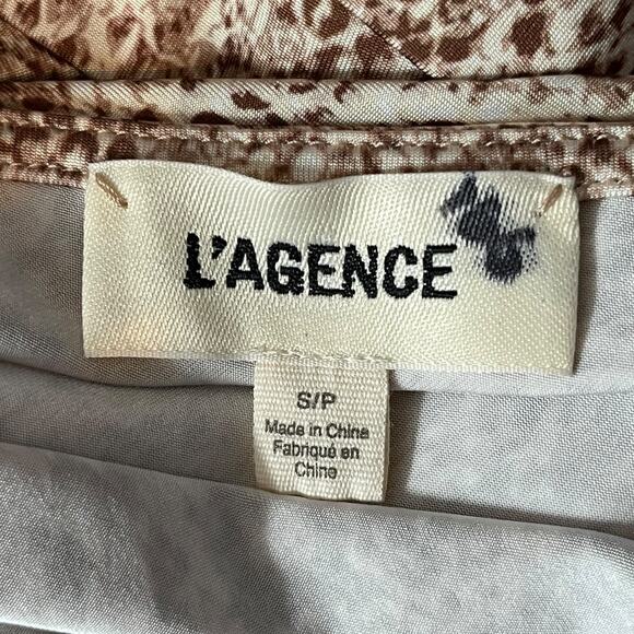 L'Agence dress Fontana cutout maxi brown size 8 - Picture 8 of 9